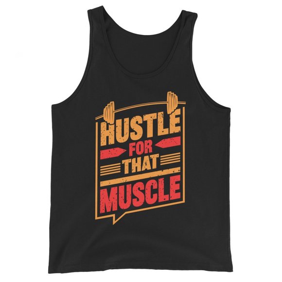 Men's Hustle for that Muscle Tank Top - Picture 1 of 7